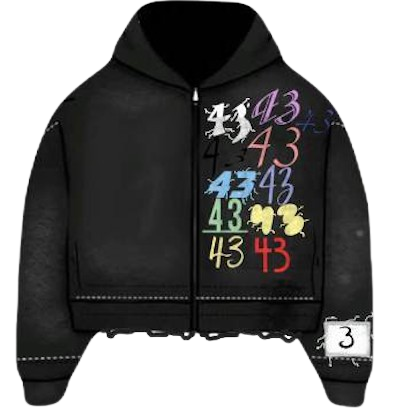 Coterie 43 Embroided Zip-Up